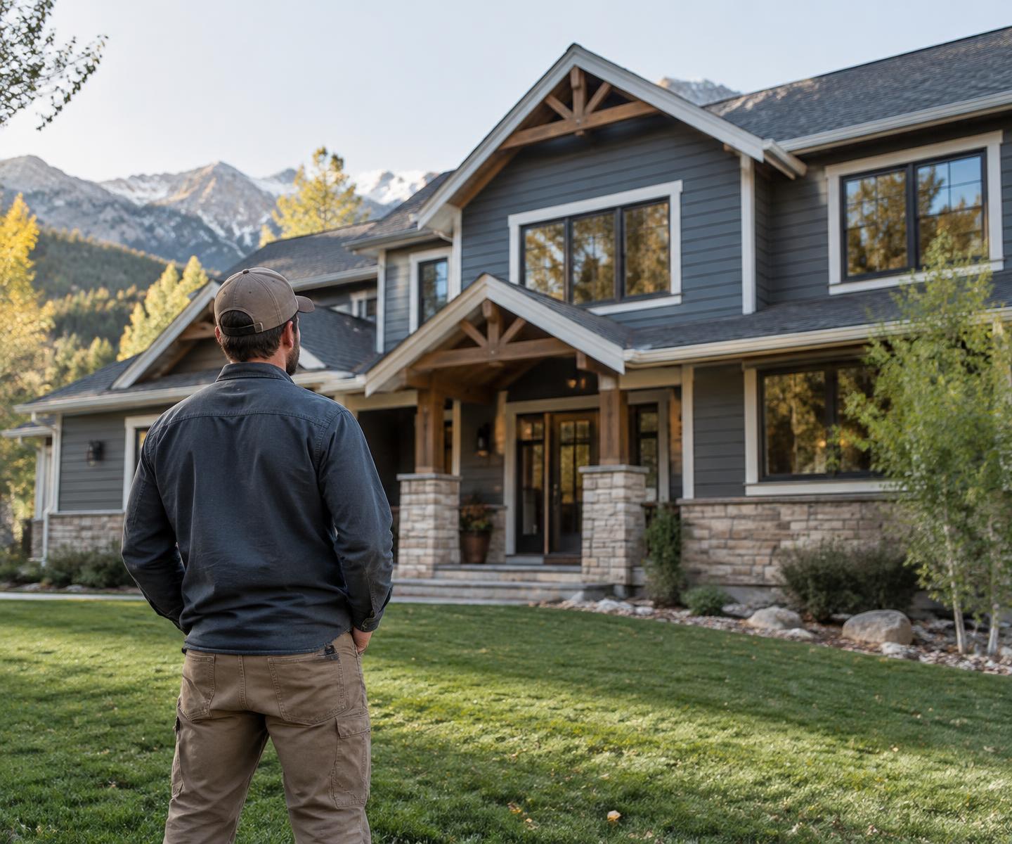 Summit Pro Exteriors owner reviewing a completed Colorado exterior project