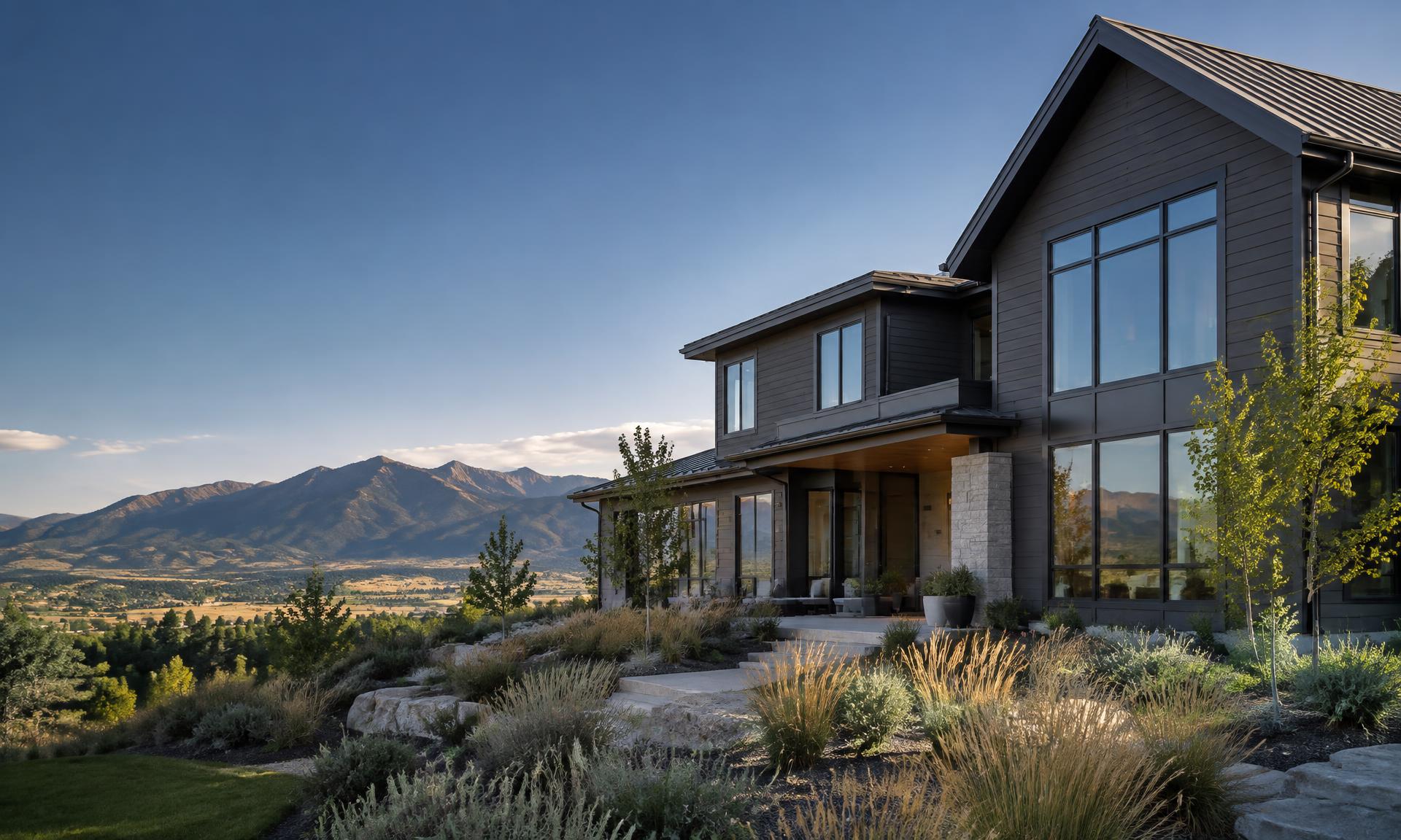 Modern Colorado home with new windows, siding, and gutters